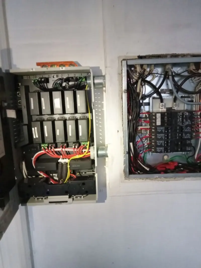 Electrical panel upgrade completed for Security Camera Wiring in Firebaugh